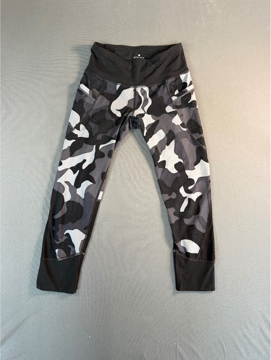 Athleta Other - Athleta Women's XS Black and Gray Camo Patterned Leggings with High Waist
